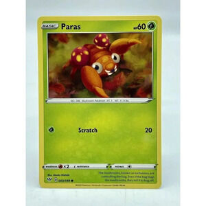 Paras 003/189 Darkness‎ Ablaze Non-Holo Pokémon TCG Mint Unplayed